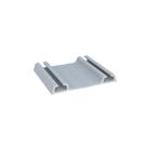 Trilho Alumínio Inferior RM022 com 1 metro Rometal 2 Unidades