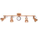 Trilho com 5 Spots E27 Cobre - Itamonte - 1141/5COB Trilho com 5 Spots E27 Cobre - Itamonte - 1141/5COB