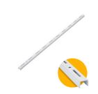 Trilho Cremalheira Simples Branco de 50 Cm Em Aço Para Prateleiras