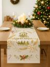 Trilho De Mesa Ano Novo Natal 1mx40cm Magico Festa Decoraçao Trilho De Mesa Ano Novo Natal 1mx40cm Magico Festa Decoraçao