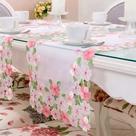 Trilho de Mesa Bordado Clássica Jardim 40x1,80cm Argivai