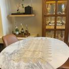 Trilho de Mesa Bordado Com Renda de Guipir 90 cm Trilho de Mesa Bordado Com Renda de Guipir 90 cm
