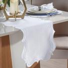 Trilho De Mesa Bordare Bordado 40x150cm Branco