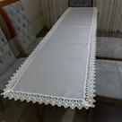 Trilho de Mesa Decorativo Maquinetado 40x170 Varias Cores Cor:Prata