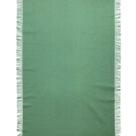 Trilho de Mesa Linho Verde Folha Franja 160 x 45 cm