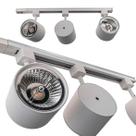 Trilho Eletrificado 1m + 3 Spot Branco + 3 LED Ar111 Branco Frio ST2305