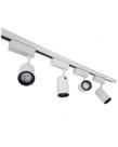 Trilho Eletrificado 4m + 6 Spot Led 7w 6000k Bivolt Branco