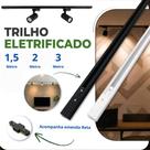 Trilho Eletrificado 50cm 1m 1,5m 2m 2,5m 3 metros para Spot Luminaria Pendente em Aluminio Trilho Eletrificado 50cm 1m 1,5m 2m 2,5m 3 metros para Spot Luminaria Pendente em Aluminio