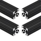 Trilho linear de extrusão de alumínio 150mm para impressora 3D de 4 unidades