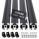 Trilho linear de extrusão de alumínio 2020 T Slot 400mm x4 para impressora 3D
