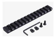 Trilho M-lok Picantinny 7 Slots Mlok