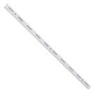 Trilho Simples De Aço Para Prateleira 200cm Branco - Ts-200 - Multivisão Trilho Simples Aco Branco
