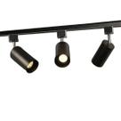 Trilho Spot Tube Preto Led 10w 3000k Autovolt
