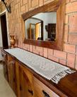 Trilho Tela de Mesa 1,50mx40cm Barbante Fino Crochê