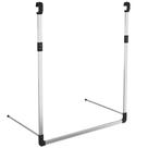 Trilho telescópico para pendurar guarda-roupa VidaXL Modern Silver Aluminium Trilho telescópico para pendurar guarda-roupa VidaXL Modern Silver Aluminium