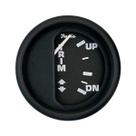 Trim Gauge Faria Euro Black 2 para Mercury/Mariner/Mercruiser/Volvo DP/Yamaha '01 e versões mais recentes