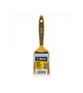 Trincha Dupla de Cerdas Suaves Brancas 419/6 6 cm Amarelo e Preto