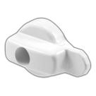 Trinco branco para porta de tela de varanda Andersen com dobradiça Trinco branco para porta de tela de varanda Andersen com dobradiça