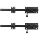 Trinco de Porta de Correr OTTFF em Aço Inoxidável 304 Preto 30 cm