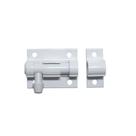 Trinco fecho ferrolho 1 1/2 pol 40mm porta portao aluminio branco