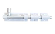 Trinco ferrolho de alumínio 20 cm branco