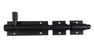 Trinco ferrolho de alumínio 20 cm preto