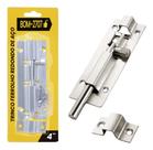 Trinco Ferrolho Redondo 90mm x 35mm 4em Aço Inoxidável BOM2707