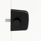 Trinco Trava 1 Rolete P/ Porta Ou Box De Vidro 1529 Preto