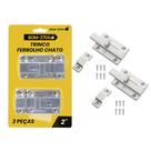 Trincos Ferrolho Chato 65mm x 35mm Perfeito para Instalações de Cena e Portas BOM2704