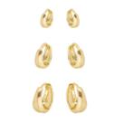 Trio argolas das boss ouro
