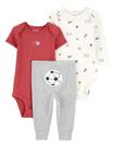 Trio Body Calça Algodão Menina Manga Longa E Panda Curta -