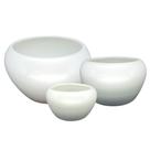 Trio Cachepot Vasinhos Arranjo Orquídea Suculentas Centro de Mesa Vaso Cerâmica Trio Cachepot Vasinhos Arranjo Orquídea Suculentas Centro de Mesa Vaso Cerâmica