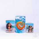 Trio Capa Cilindro 3d Festa Infantil Sublimado Veste Fácil C/elástico Moana