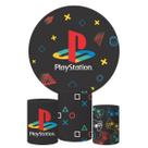 Trio Capa Cilindro + Painel Redondo Playstation 02