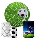 Trio Capas Cilindro + Painel 1,50m Futebol Trio Capas Cilindro + Painel 1,50m Futebol