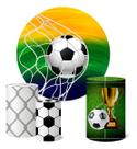Trio Capas Cilindro + Painel 1,50m Futebol