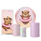 Trio Capas Cilindro Painel Redondo 1,50 Painel Lateral Capivara