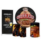 Trio Capas Cilindro Painel Redondo 1,50 Painel Lateral Churrasco