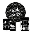 Trio Capas Cilindro + Painel Redondo 1,50m Chá De Cozinha