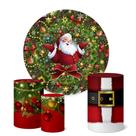 Trio Capas Cilindro + Painel Sublimado Festa 1,50m Natal