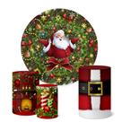 Trio Capas Cilindro + Painel Sublimado Festa 1,50m Natal
