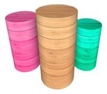 Trio Capas De Cilindro C/ Elastico Casa De Boneca