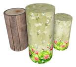 Trio Capas De Cilindro C/ Elástico Casa De Boneca