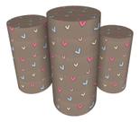 Trio Capas De Cilindro C/ Elástico Confeitaria