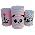 Trio Capas De Cilindro C/ Elástico Panda