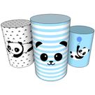 Trio Capas De Cilindro C/ Elástico Panda