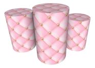 Trio Capas De Cilindro C/ Elástico Realeza Menina