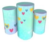 Trio Capas De Cilindro Veste Fácil C/ Elástico Boho