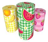 Trio Capas De Cilindro Veste Fácil C/ Elástico Frutinhas Trio Capas De Cilindro Veste Fácil C/ Elástico Frutinhas