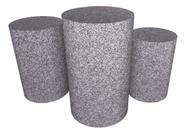 Trio Capas De Cilindro Veste Fácil C/ Elástico Textura
